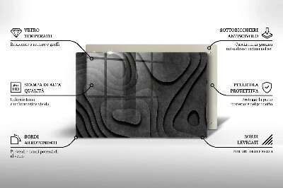 Grave candle coaster decorative 3D stone shapes
