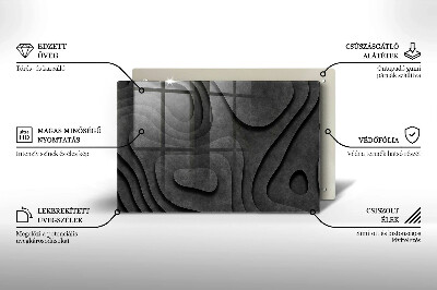 Grave candle coaster decorative 3D stone shapes