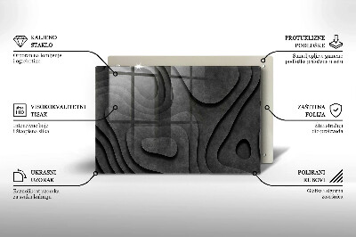 Grave candle coaster decorative 3D stone shapes