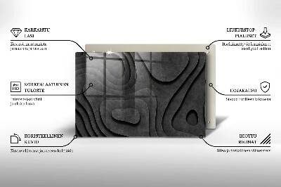Grave candle coaster decorative 3D stone shapes