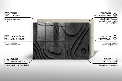 Grave candle coaster decorative 3D stone shapes