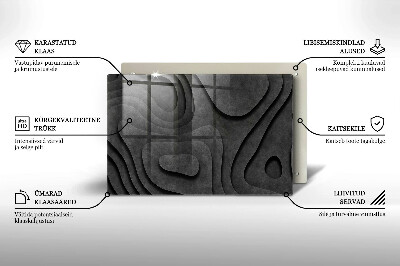 Grave candle coaster decorative 3D stone shapes