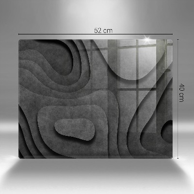 Grave candle coaster decorative 3D stone shapes