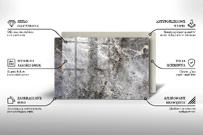 Glass candle plate decorative Stone texture