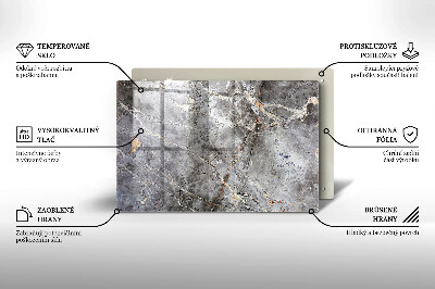 Glass candle plate decorative Stone texture