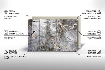 Glass candle plate decorative Stone texture