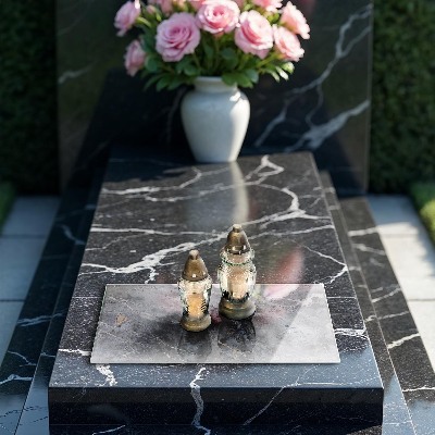 Glass candle plate decorative Stone texture