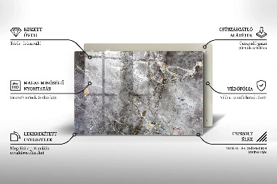 Glass candle plate decorative Stone texture