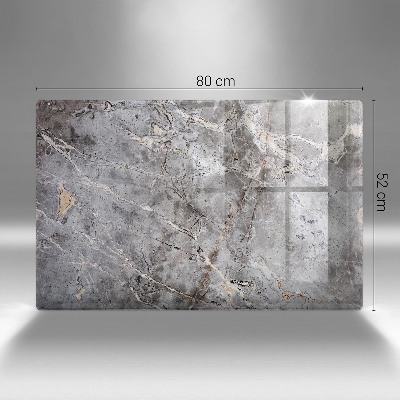 Glass candle plate decorative Stone texture