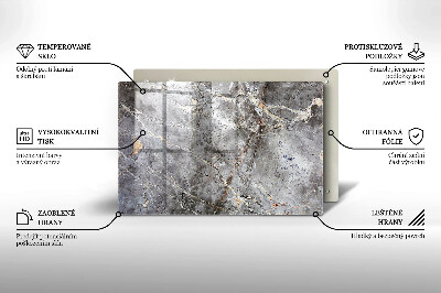 Glass candle plate decorative Stone texture