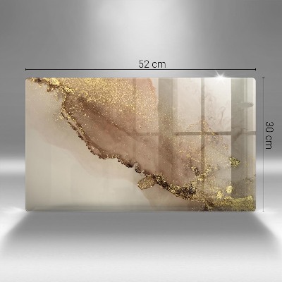Grave candle coaster decorative Gold abstraction