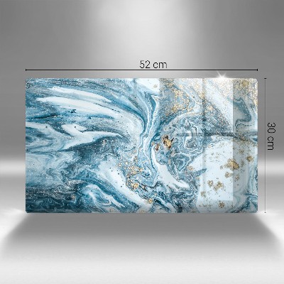 Glass candle plate decorative Structure with gold