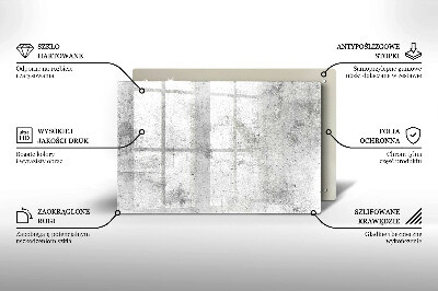 Glass candle plate decorative Concrete texture