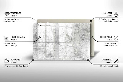 Glass candle plate decorative Concrete texture