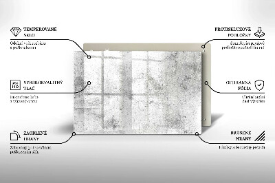 Glass candle plate decorative Concrete texture