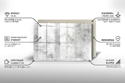 Glass candle plate decorative Concrete texture