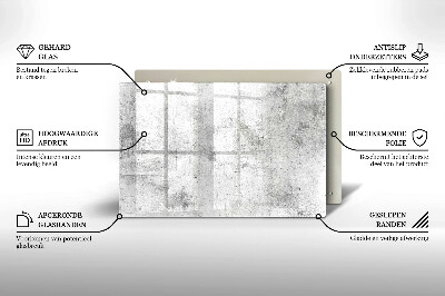 Glass candle plate decorative Concrete texture