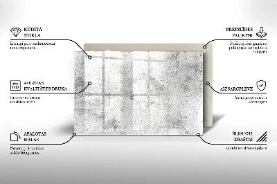 Glass candle plate decorative Concrete texture