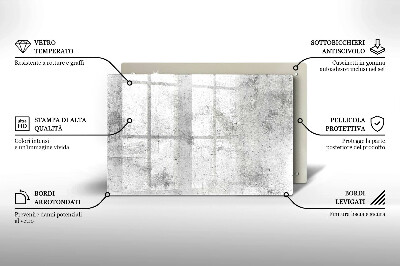 Glass candle plate decorative Concrete texture
