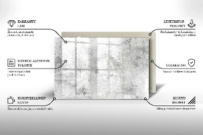 Glass candle plate decorative Concrete texture