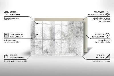 Glass candle plate decorative Concrete texture