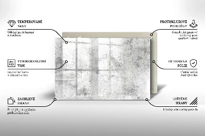 Glass candle plate decorative Concrete texture
