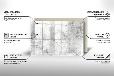 Glass candle plate decorative Concrete texture