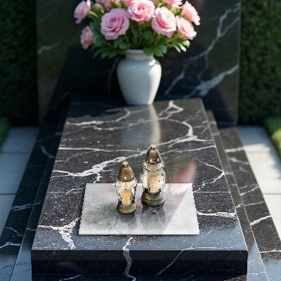 Glass candle plate decorative Concrete texture