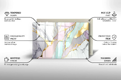Grave candle coaster decorative Pastel marble