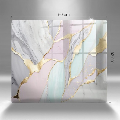 Grave candle coaster decorative Pastel marble
