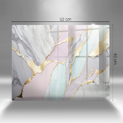 Grave candle coaster decorative Pastel marble