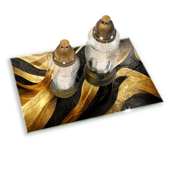 Grave candle coaster decorative Elegant abstraction