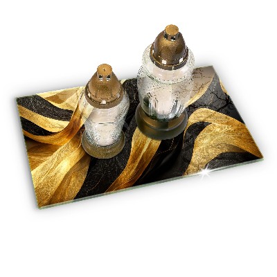 Grave candle coaster decorative Elegant abstraction