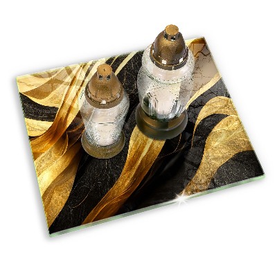 Grave candle coaster decorative Elegant abstraction