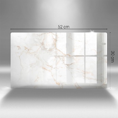 Glass candle plate decorative Elegant marble stone