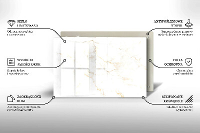 Glass candle plate decorative Elegant marble stone
