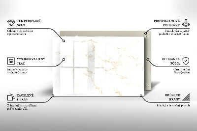 Glass candle plate decorative Elegant marble stone