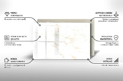 Glass candle plate decorative Elegant marble stone