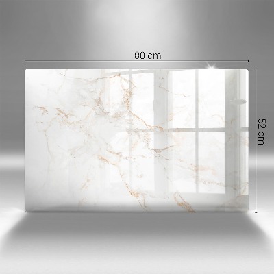 Glass candle plate decorative Elegant marble stone