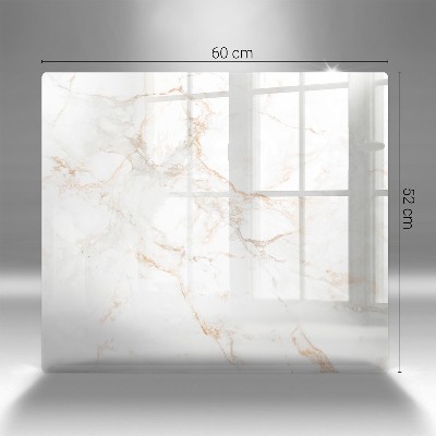 Glass candle plate decorative Elegant marble stone