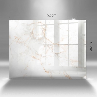 Glass candle plate decorative Elegant marble stone