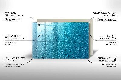 Grave candle coaster decorative Water drops