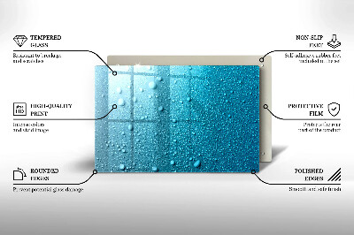 Grave candle coaster decorative Water drops