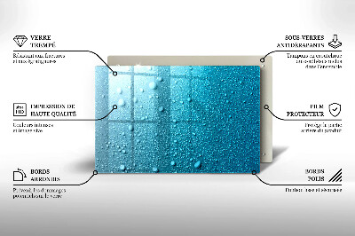 Grave candle coaster decorative Water drops