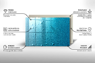Grave candle coaster decorative Water drops