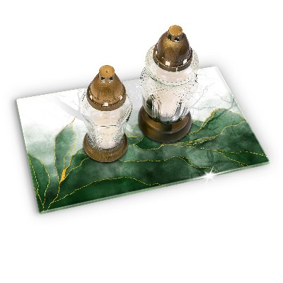 Grave candle coaster decorative Nature abstraction