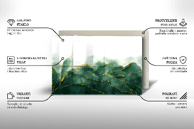 Grave candle coaster decorative Nature abstraction