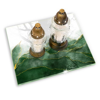 Grave candle coaster decorative Nature abstraction
