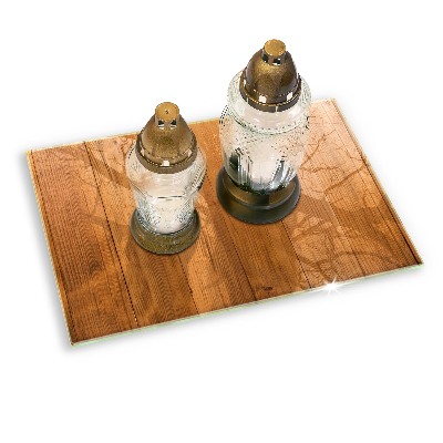 Grave candle coaster decorative Wooden boards