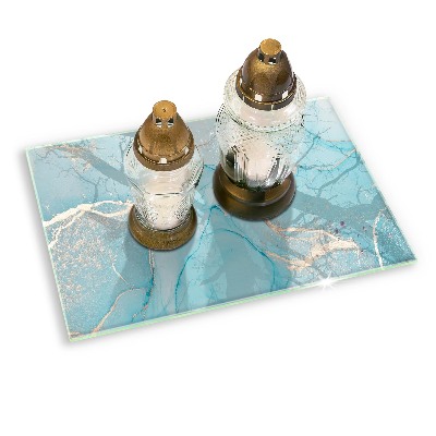 Grave candle coaster decorative Stone abstraction